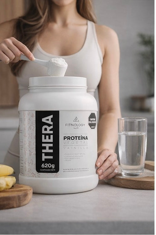 Proteína funcional vegetal THERA by Fitnology 620gr (envío Bogotá)