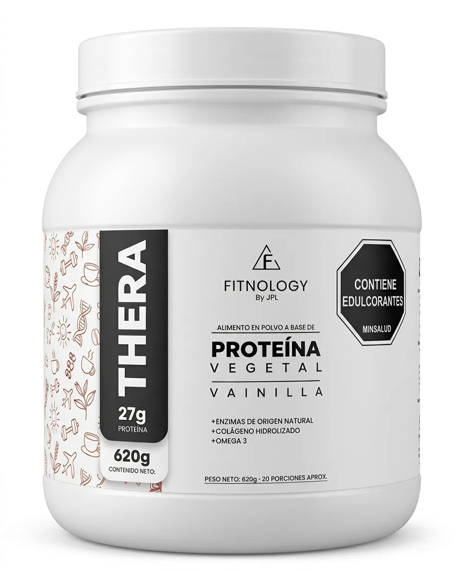 Proteína funcional vegetal THERA by Fitnology 620gr (envío Bogotá)